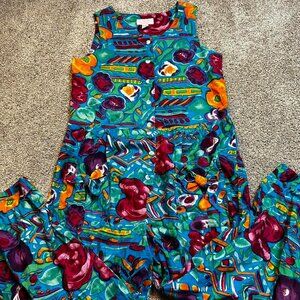 Vintage Multicolor 90s Jumpsuit‎ Tagged medium